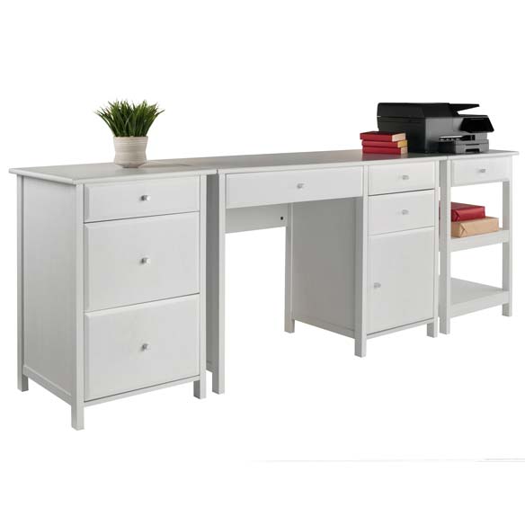Winsome Delta 3-Pc Home Office Desk Set - Essential Livingroom