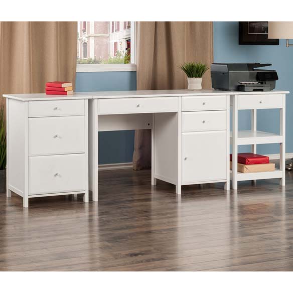 Winsome Delta 3-Pc Home Office Desk Set - Essential Livingroom