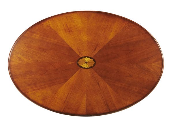 Butler Specialty Company Clayton Oval Wood Coffee Table, Medium Brown 1234101