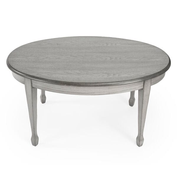 Butler Specialty Company Clayton Oval Wood Coffee Table, Gray 1234418