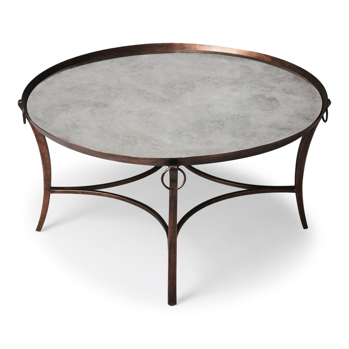 Butler Specialty Company Marilyn Metal & Mirrored Coffee Table, Copper 1289025