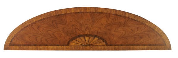 Butler Specialty Company Latham Demilune Console Table, Medium Brown 1510090