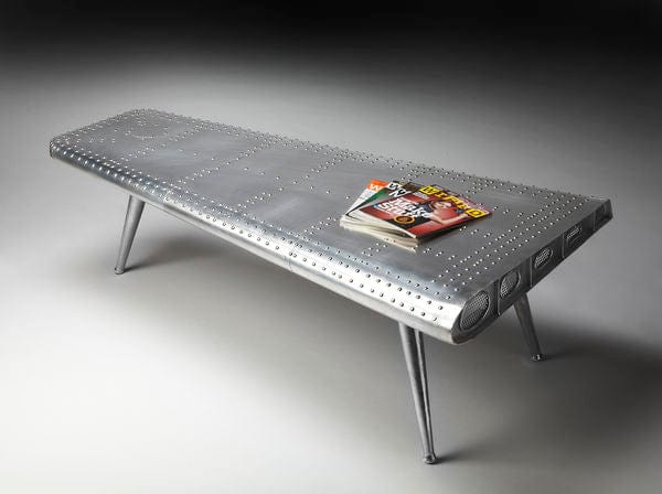 Butler Specialty Company Midway Aviator Coffee Table, Silver 2061025