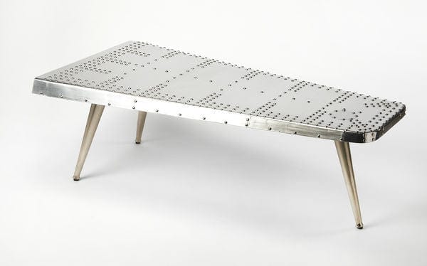 Butler Specialty Company Midway Aviator Coffee Table, Silver 2061025