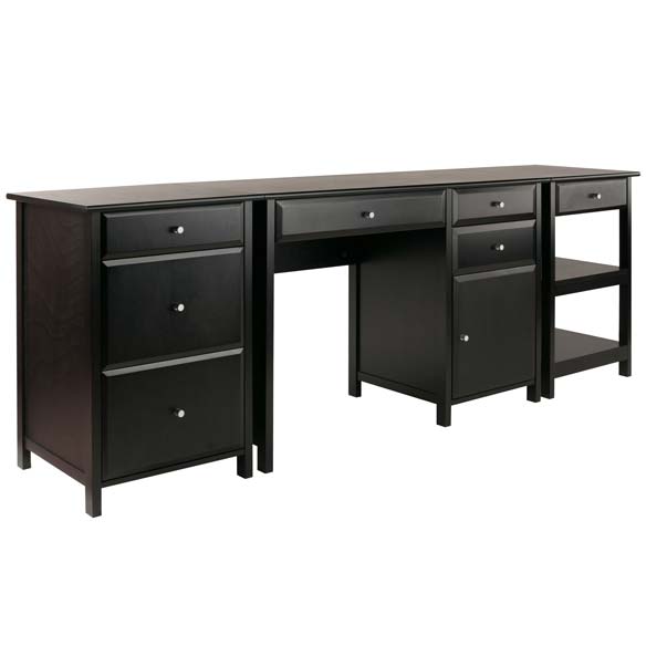Winsome Delta 3-Pc Home Office Desk Set - Essential Livingroom
