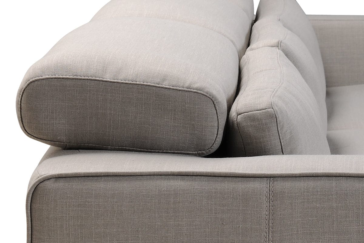 Homeroots 28" Fabric and Wood Sectional Sofa 284396