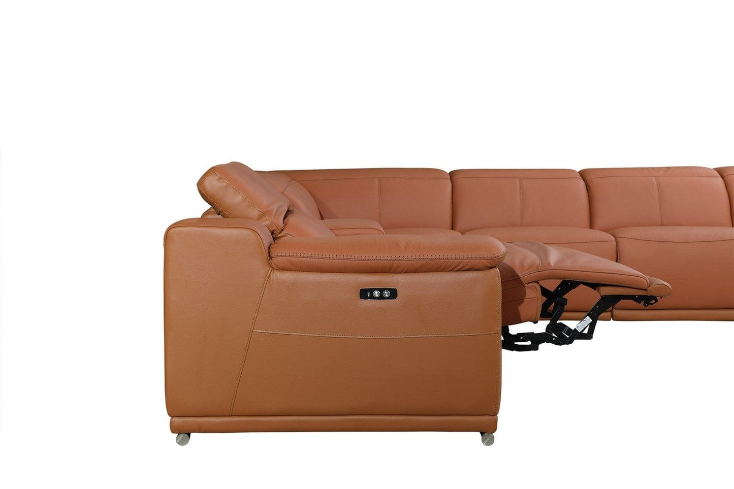 Homeroots 154" X 200" X 162".2 Camel Power Reclining 8PC Sectional 366354