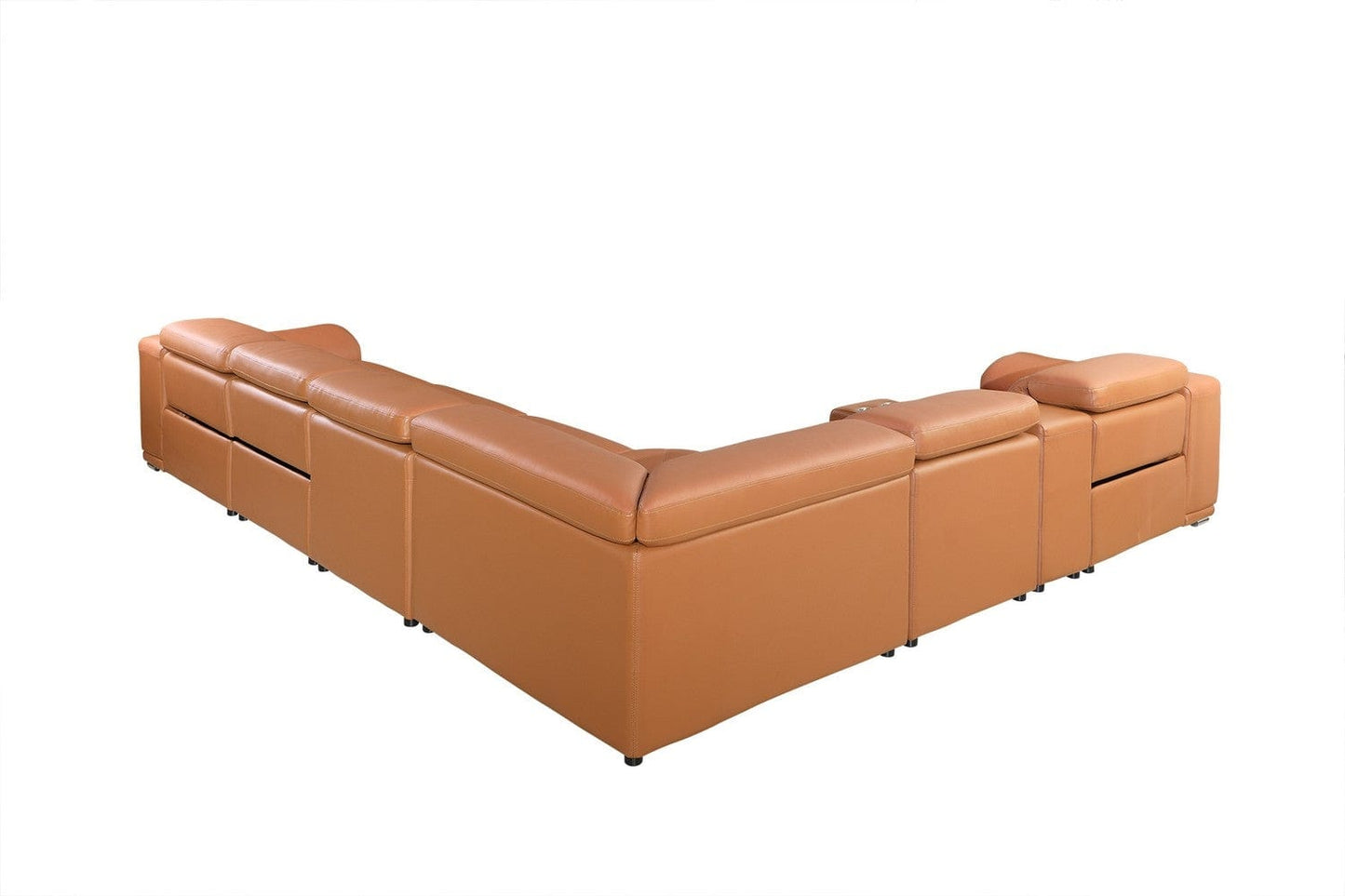 Homeroots 26"7" X 32"0 X 266".4 Camel Power Reclining 8PC Sectional 366355