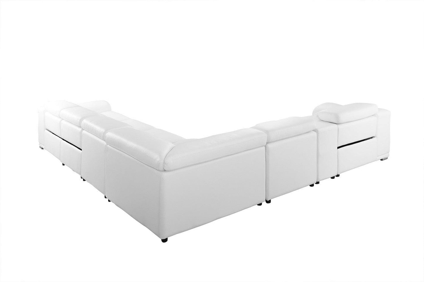 Homeroots 254" X 280" X 237.4" White Power Reclining 7PC Sectional 366363