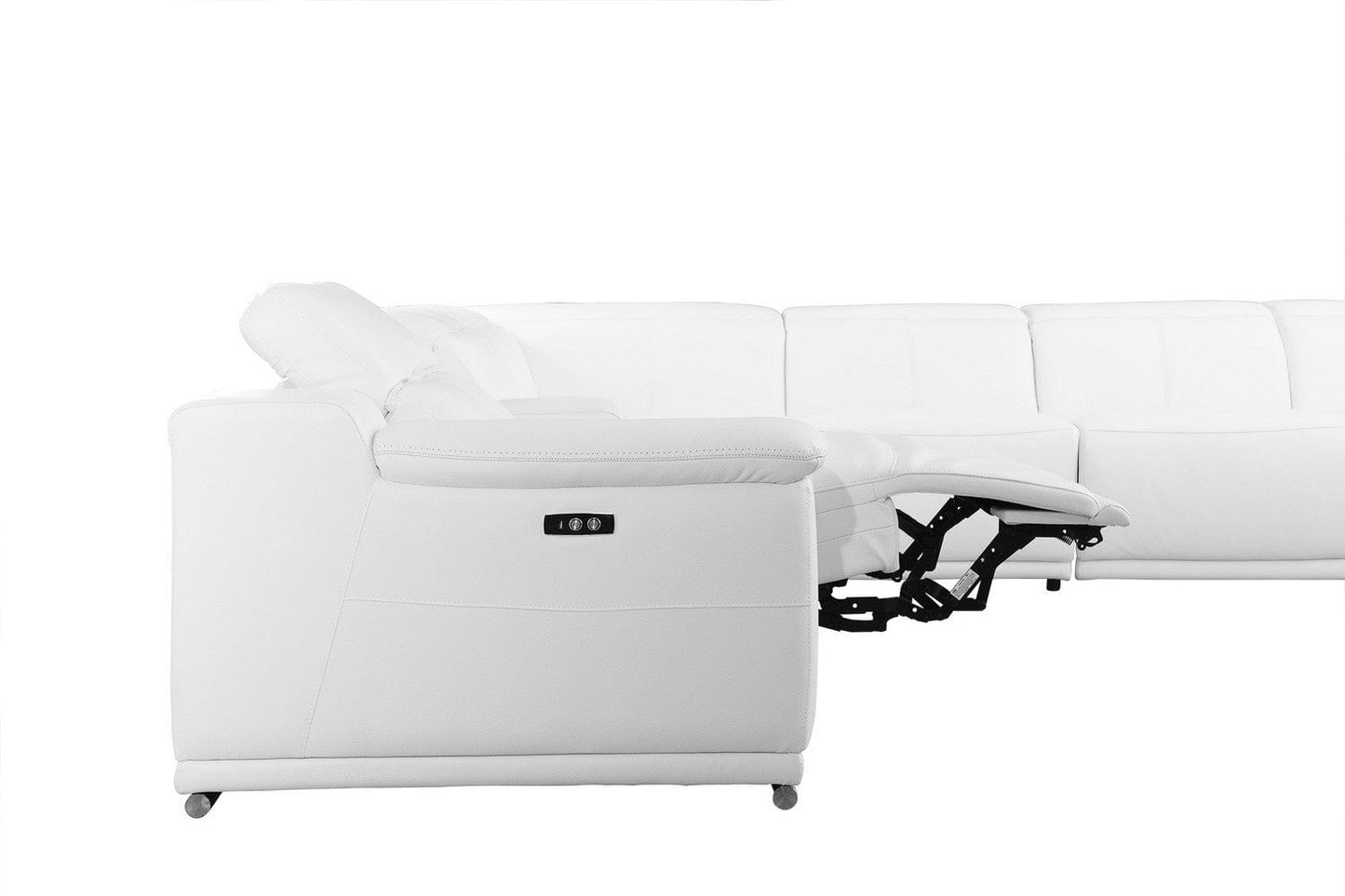 Homeroots 267" X 320" X 266.4" White Power Reclining 8PC Sectional 366365