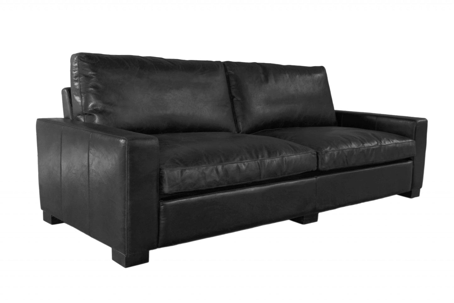 Homeroots Black Full Classic Sofa 3 Seater 373003