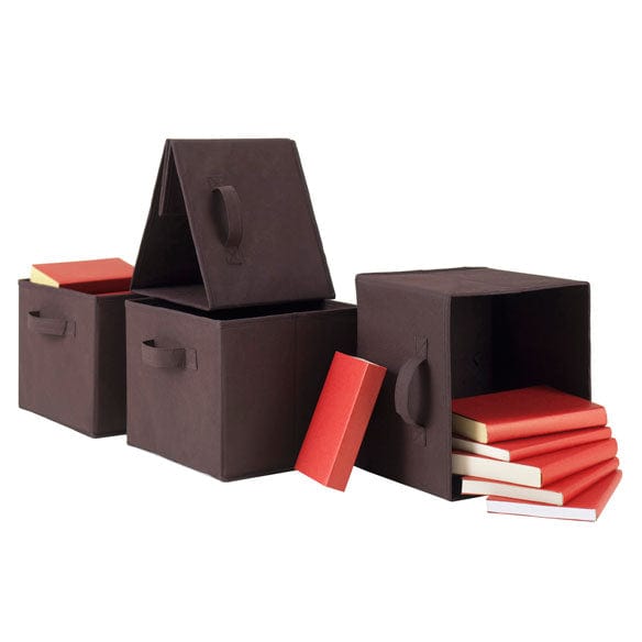 Winsome Timothy 9-Pc 4x2 Storage Shelf with 8 Foldable Fabric Baskets 20832 - Essential Livingroom