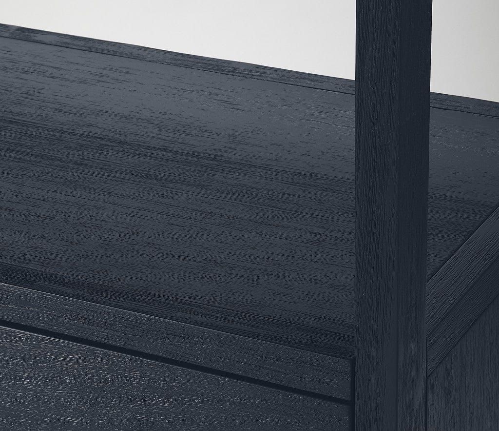 Homeroots Lark Navy Blue Bookshelf 389578