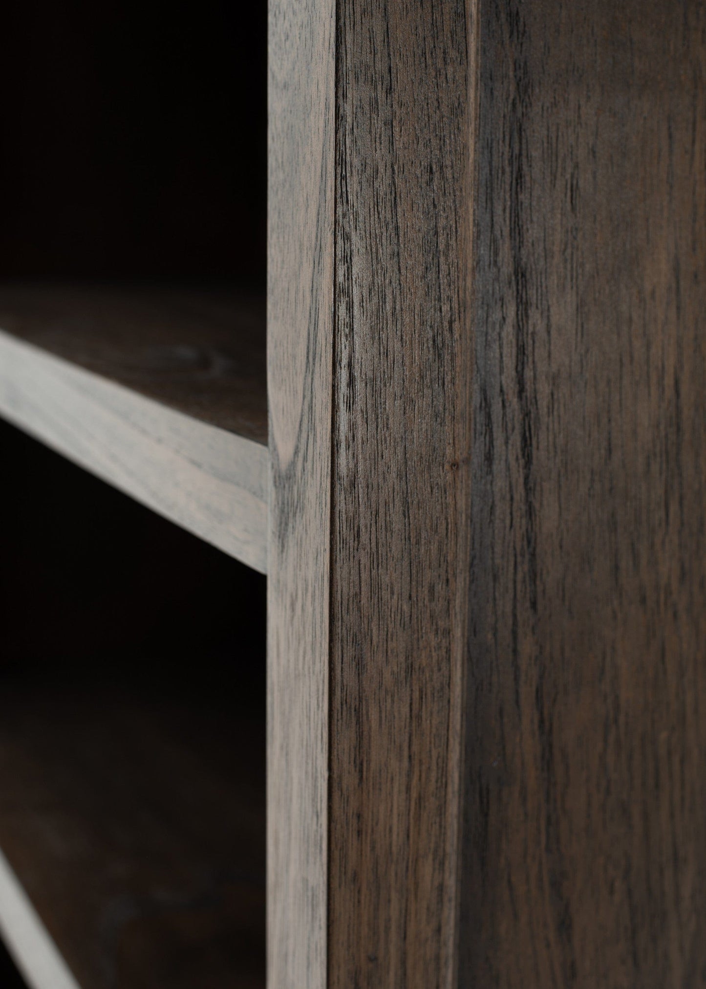 Homeroots Black Wash Bookcase 397665