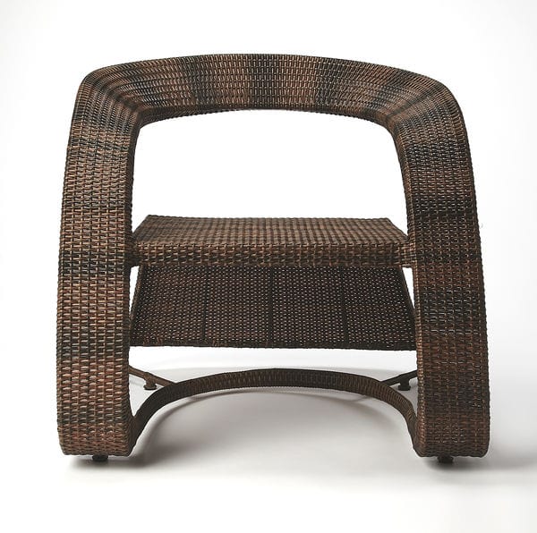 Butler Specialty Company Mallorca Rattan Chair, Dark Brown 4474035