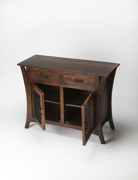 Butler Specialty Company Ako Modern Console Chest, Dark Brown 5180260