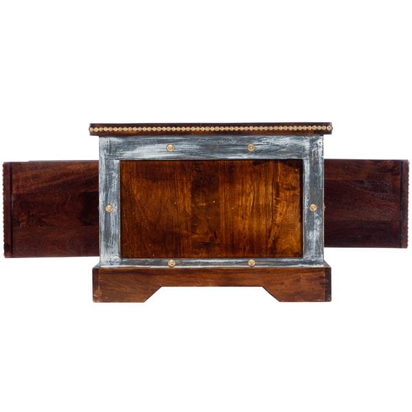 Butler Specialty Company Tennor Wood & Hand Painted Storage Coffee Table, Medium Brown 5480290