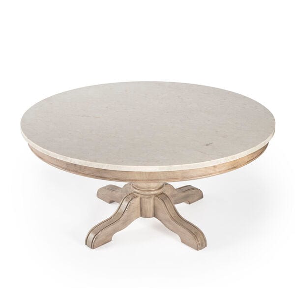 Butler Specialty Company Danielle Marble Coffee Table, Tan/Beige 5516415