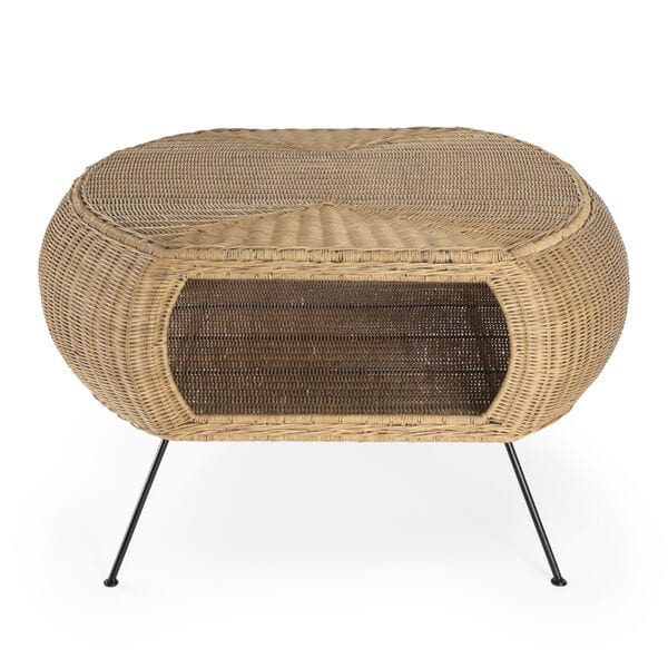 Butler Specialty Company Coralitta Rattan Coffee Table, Light Brown 5579404