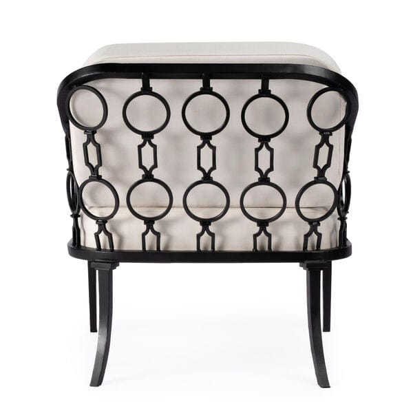 Butler Specialty Company Southport Iron Upholstered Outdoor Lounge Chair, Black 5659437