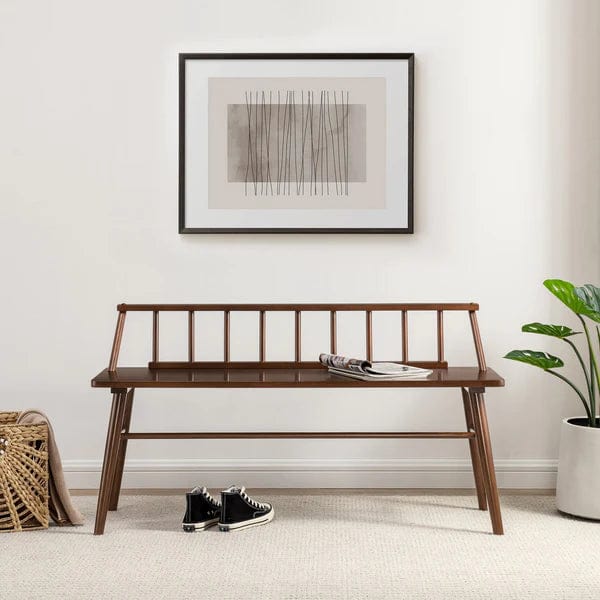 Walker Edison 47" Low Back Spindle Bench