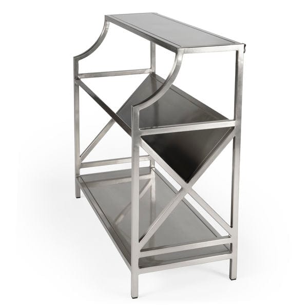 Butler Specialty Company Keats Library 2 Tier 36"W Bookcase, Silver 6112220