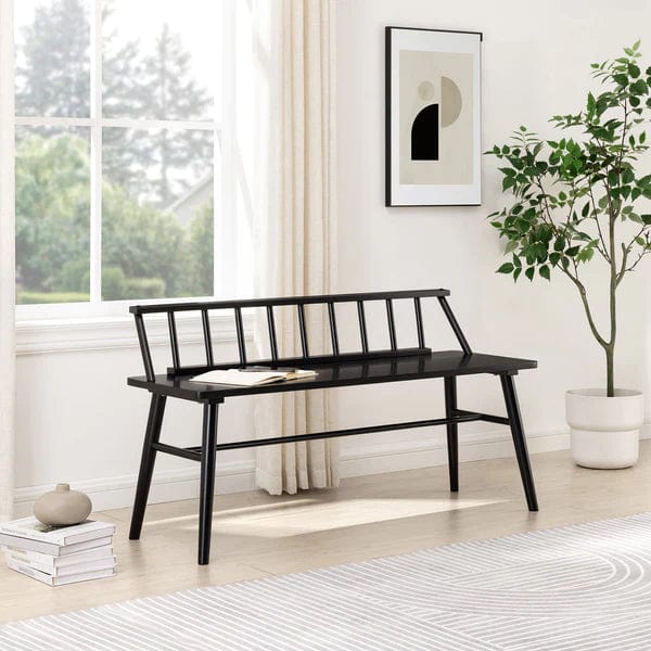 Walker Edison 47" Low Back Spindle Bench