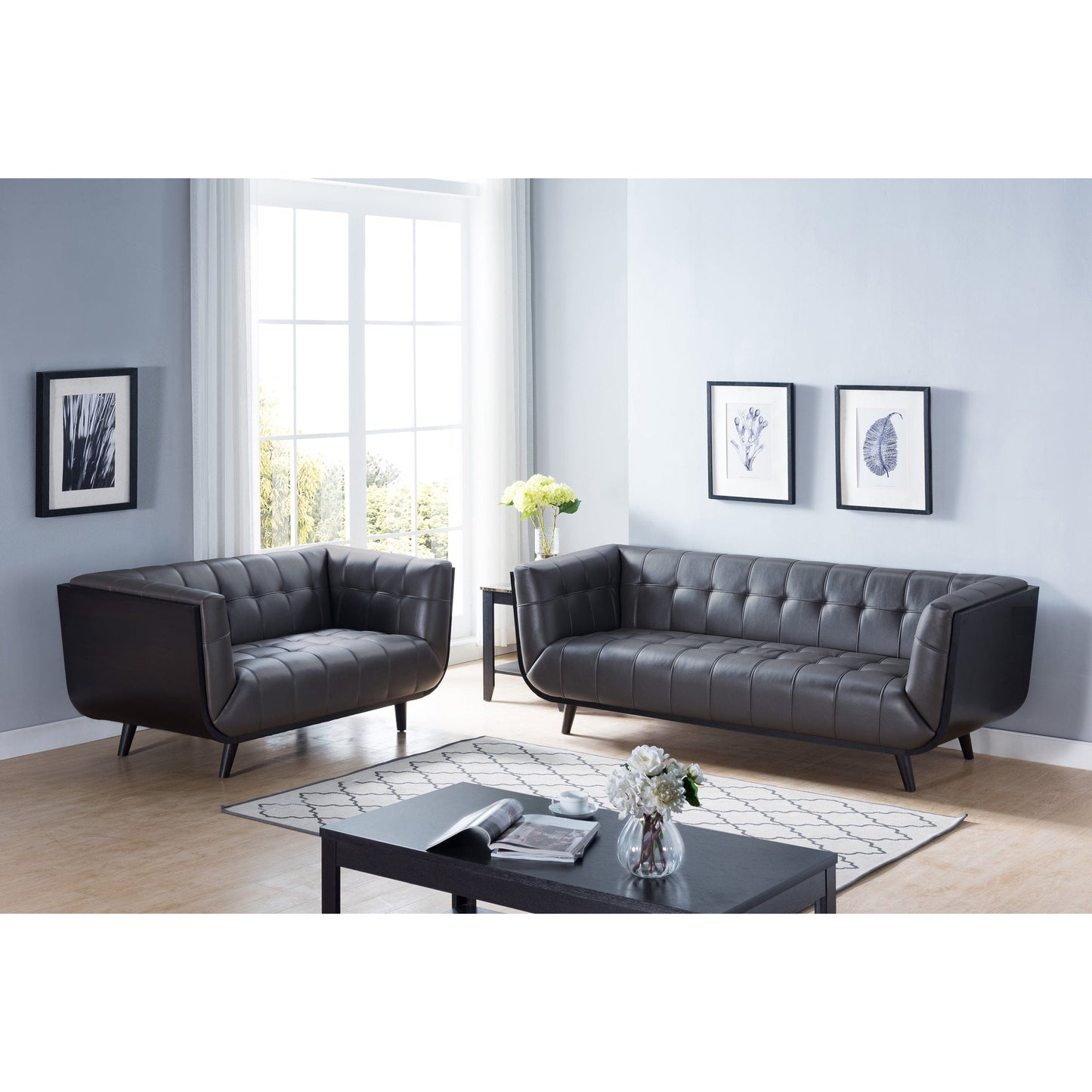 ID USA Sofa 8035-GRY-3 - Essential Livingroom