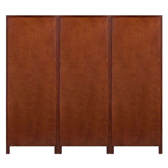 Winsome Brooke 3-Pc Modular Jelly Cupboard Set, Walnut 94357 - Essential Livingroom