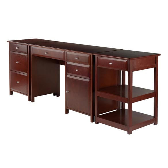 Winsome Delta 3-Pc Home Office Desk Set - Essential Livingroom