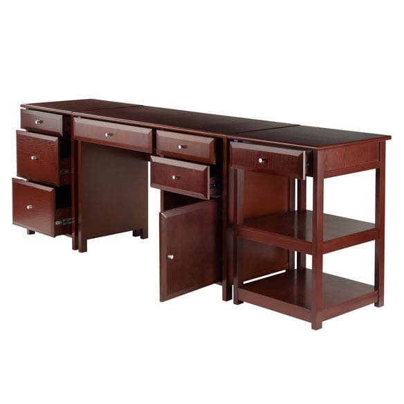 Winsome Delta 3-Pc Home Office Desk Set - Essential Livingroom