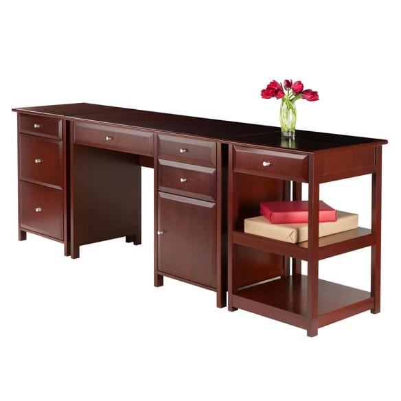 Winsome Delta 3-Pc Home Office Desk Set - Essential Livingroom