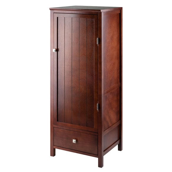 Winsome Brooke 3-Pc Modular Jelly Cupboard Set, Walnut 94357 - Essential Livingroom