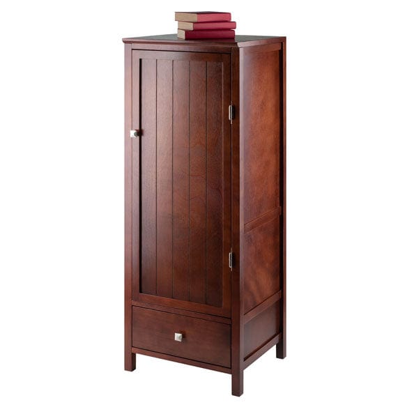Winsome Brooke 3-Pc Modular Jelly Cupboard Set, Walnut 94357 - Essential Livingroom