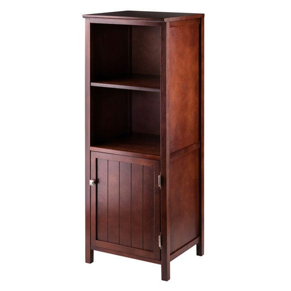 Winsome Brooke 3-Pc Modular Jelly Cupboard Set, Walnut 94357 - Essential Livingroom