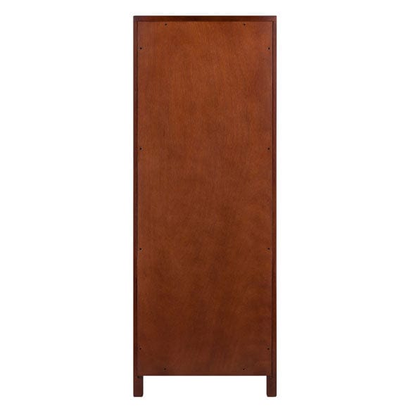 Winsome Brooke 3-Pc Modular Jelly Cupboard Set, Walnut 94357 - Essential Livingroom