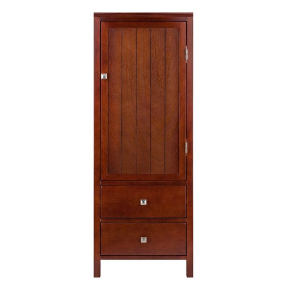 Winsome Brooke 3-Pc Modular Jelly Cupboard Set, Walnut 94357 - Essential Livingroom