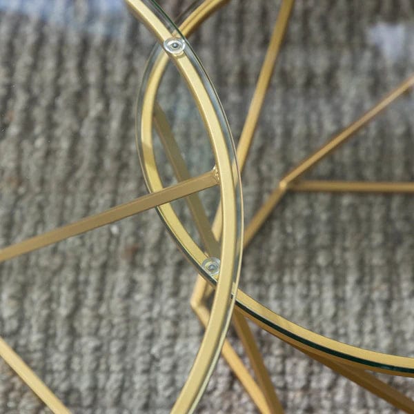 Walker Edison Caroline Nesting Geometric Table Set AF28CLRGGGD