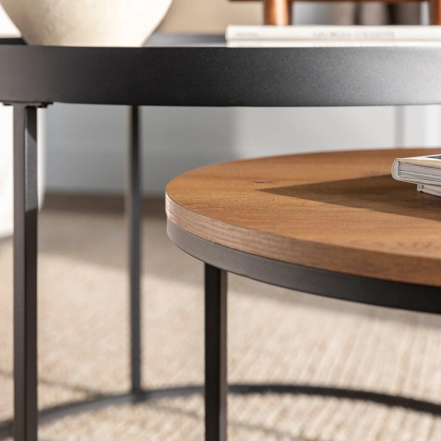 Walker Edison Pamela Nesting Tables AF30PAMNCTDW