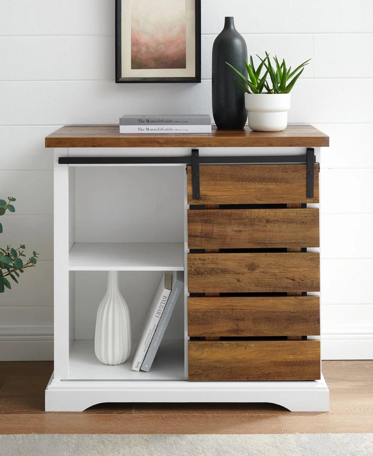 Walker Edison Rustic Farmhouse Console