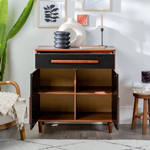 Walker Edison Eloise Wood Detail Accent Cabinet