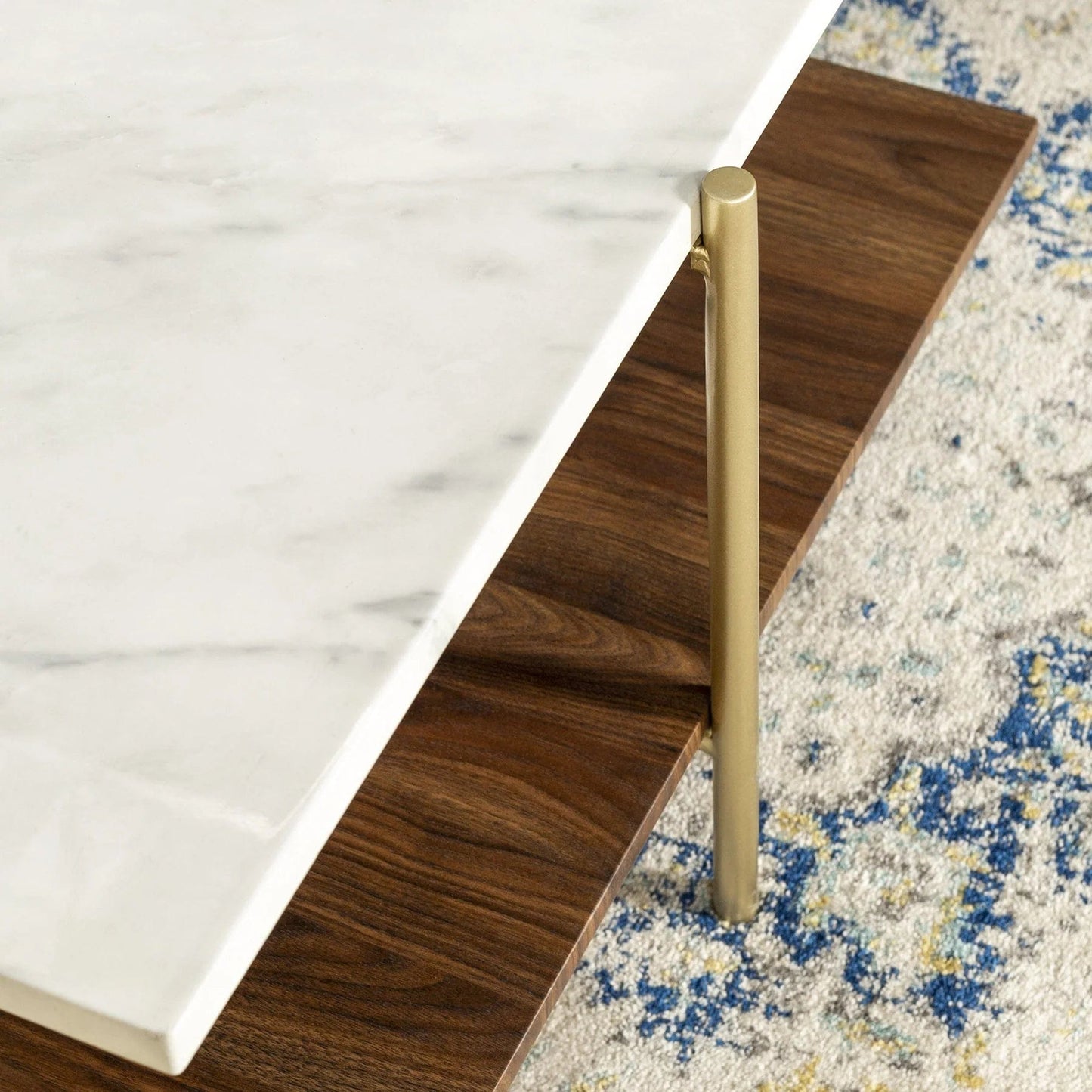 Walker Edison Simone Square Coffee Table AF32SSQCTMGD