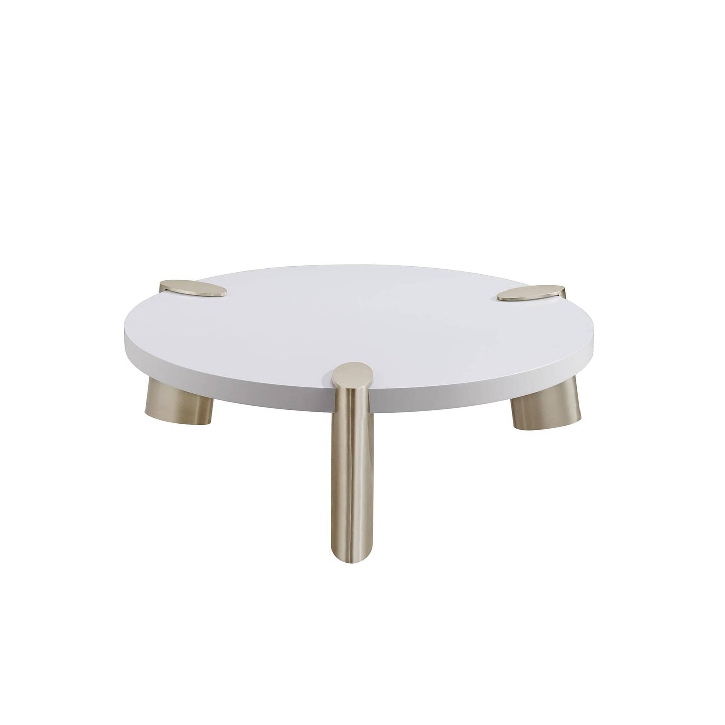 Whiteline Mimeo Large round Coffee Table - Essential Livingroom