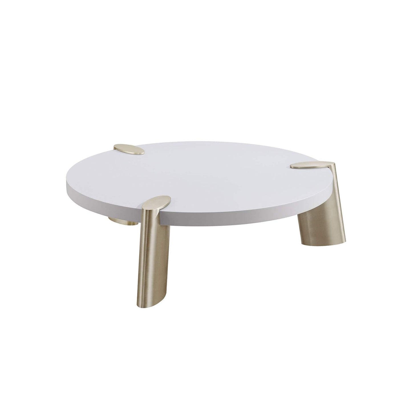 Whiteline Mimeo Large round Coffee Table - Essential Livingroom