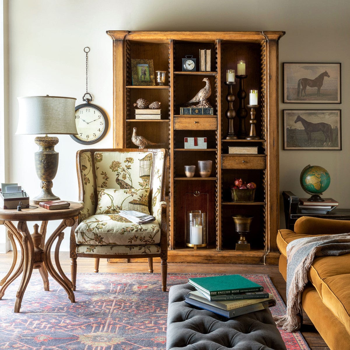 Parkhill Bradley Adjustable Shelf Wooden Bookcase EFC20137 - Essential Livingroom