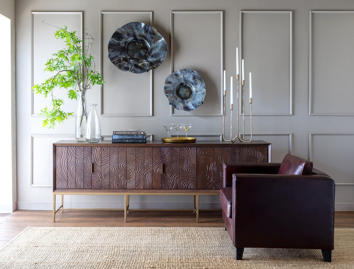 Parkhill Kendall Square Backed Leather Chair EFS26010 - Essential Livingroom