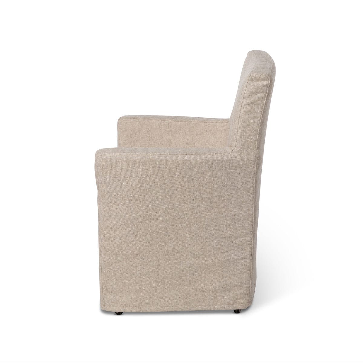 Parkhill Slip Covered Linen Arm Chair EFS26077