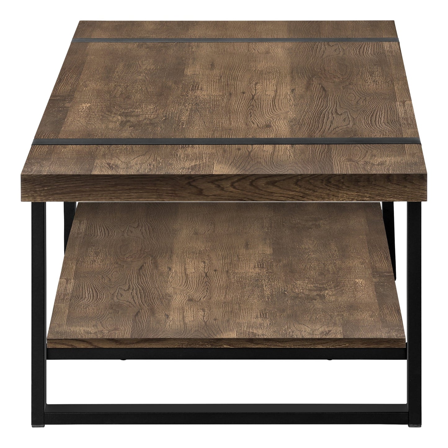 Monarch Specialties Coffee Table Black Metal 48"L - Essential Livingroom