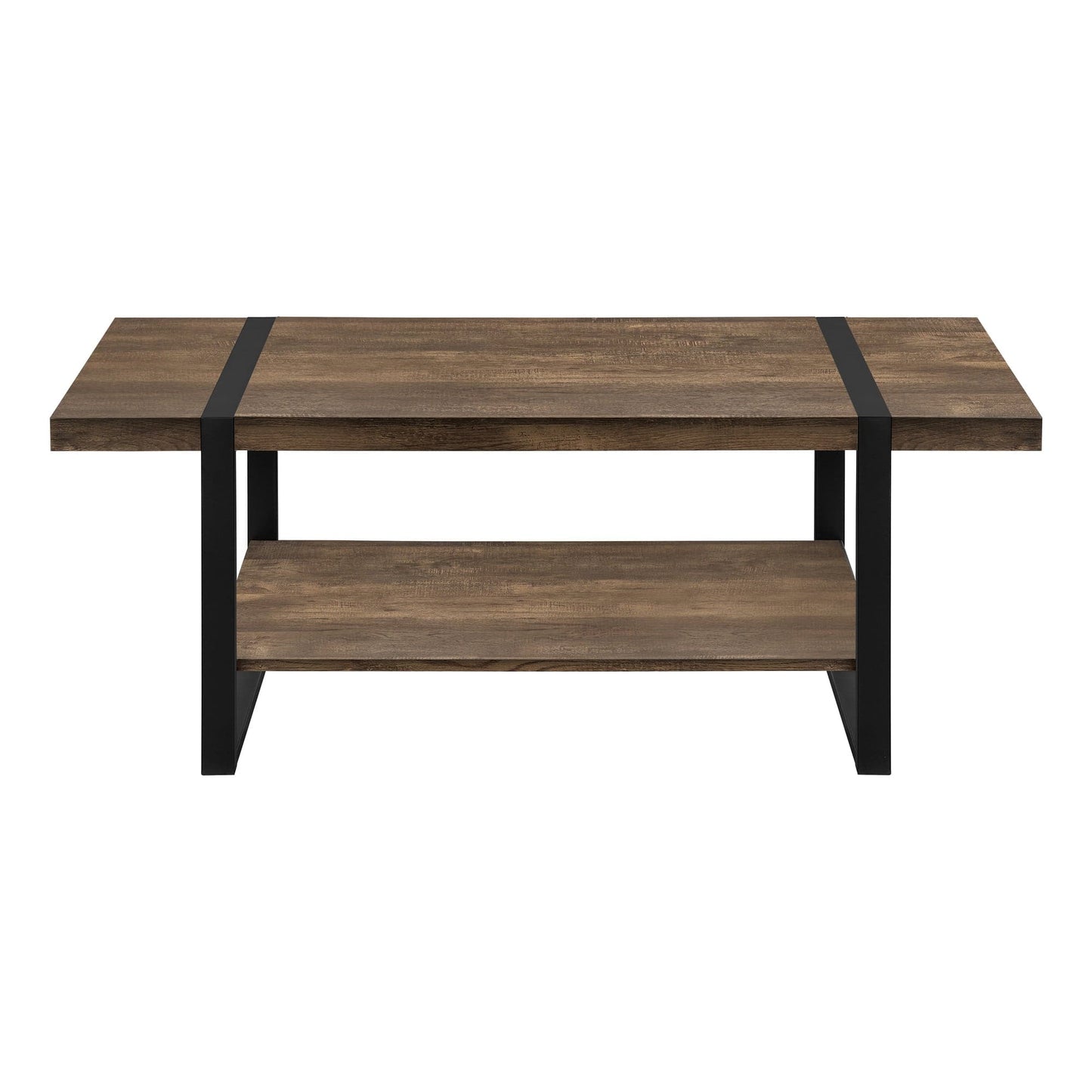 Monarch Specialties Coffee Table Black Metal 48"L - Essential Livingroom