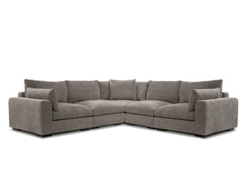 Mobital USA Onza Sectional Porcini Fabric SEC-ONZA-PORC-5PCN - Essential Livingroom